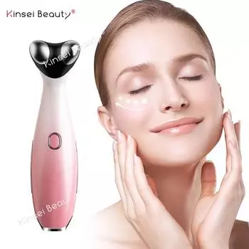 RF Eye Beauty Электрический массажер для глаз Темный круг Вибрация на лице Радиочастота для лица Красота глаз против мешков под глазами морщин