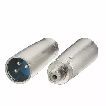 Rfsupplier XLR Male to RCA Female Conversion Connector для аудио RCA Plug to 3 Pin XLR Male Conversion Adapter 1 Piece Day Guarantee Cables и т. д.. [30
