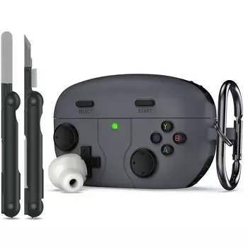 RFUNGUANGO Case for Sony with Tool Soft Silicone Protective Case Game Console Theme Protective Case for Sony WF1000XM5 True Wireless Earphones Dark
