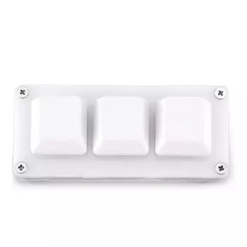 RGB 3 клавиши макропрограммирование мини клавиатура для Photoshop вставить клавиатура кнопка игровой Macropad Co K8S6 white-One-size