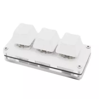 RGB 3 клавиши макропрограммирование мини клавиатура для Photoshop Macropad вставить игровой пользовательский копировать Keyp N9C0 white-One-size