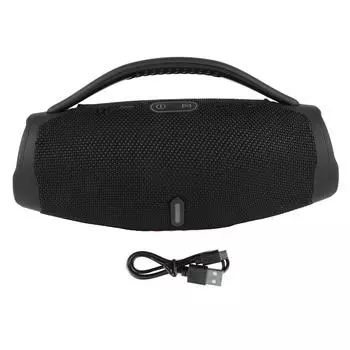 RGB Bluetooth-динамик, водонепроницаемый, с длительным сроком службы батареи, портативный беспроводной Bluetooth-динамик для улицы чёрный