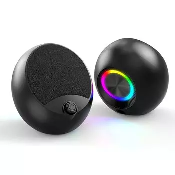 RGB игровой компьютерный динамик ПК ноутбук Mac настольный компьютер НЧ-динамик USB AUX вход RGB свет мультимедийный динамик черный 3,5 мм