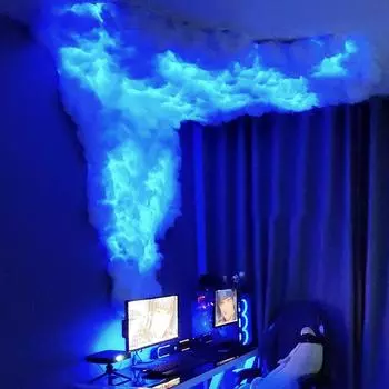 RGB лампа Thunder Cloud Led DIY Creative Cloud Lights Strip для игровой комнаты Настенный светильник для бара Атмосфера вечеринки Фестиваль Декор Светильники