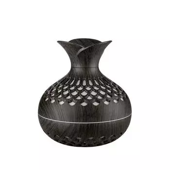 RGB Лампа Ультразвуковой Увлажнитель Воздуха USB Электрический Диффузор Эфирных Масел Бытовой Dark Wood Grain