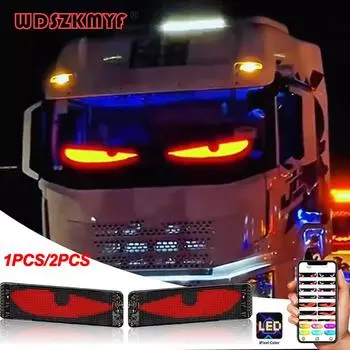 RGB LED Panel Light Matrix Pixel Panel Bright LED Animation Signs Bluetooth App Control Logo DIY Car Flexible Display Light