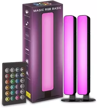 RGB настольная лампа игровая RGB Ambient Rhythm LED стол игровая RGB непрямое освещение DIY затемнение управление через приложение Многорежимная синхронизация музыки Украшение комнаты Атмосфера