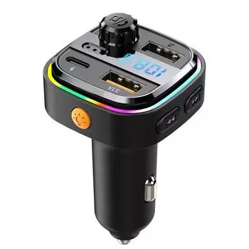 RGB подсветка Автомобильный Mp3-плеер Быстрая зарядка адаптер питания Многофункциональный автомобильный Bluetooth FM-передатчик Talk Hands-Free автомобильные аксессуары