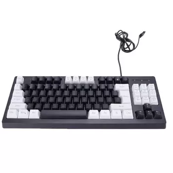 RGB Подсветка Игровая Клавиатура 87 Клавиш Компактная Клавиатура USB Проводная Клавиатура для ПК Ноутбука Геймеров Печатника