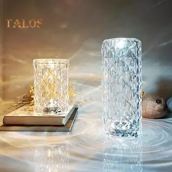 RGB прикроватная лампа с дистанционным управлением, регулируемая яркость, USB-зарядка, 16 цветов, настольная лампа, светодиодный ночник Small 6 Colors