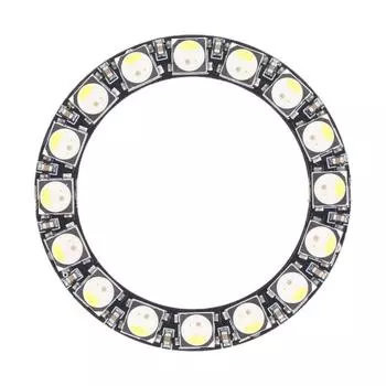 RGB светодиодная кольцевая плата 16 бит SK6812 32 цвета и флуоресцентная белая кольцевая лампа настенные часы световой драйвер B
