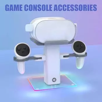 RGB VR зарядная док-станция контроллер крепление регулируемый дизайн VR зарядная станция гарнитура дисплей подставка для Meta Quest 3/3S белый