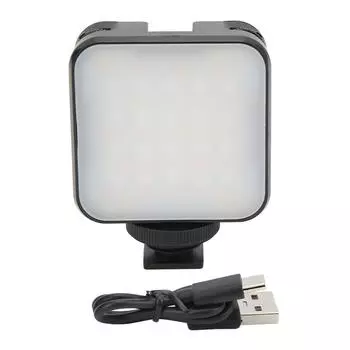 RGB видеосвет Портативная светодиодная камера 360 градусов полноцветная 25009000K фотолампа 2000 мАч