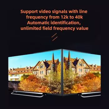 RGBS MDA CGA EGA в VGA Промышленный монитор Набор видеоконвертеров Промышленный монитор PlugAndPlay US Plug чёрный