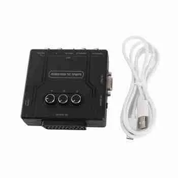 RGBS VGA SCART в YPBPR компонентный преобразователь для SFC для N64 для Wii для MD для Saturn