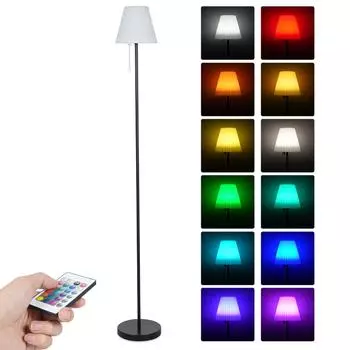 RGBW светодиодный напольный светильник, уличный солнечный светильник, цветной настольный светильник с пультом дистанционного управления, цепочным выключателем, прикроватная лампа, лампа для чтения синий