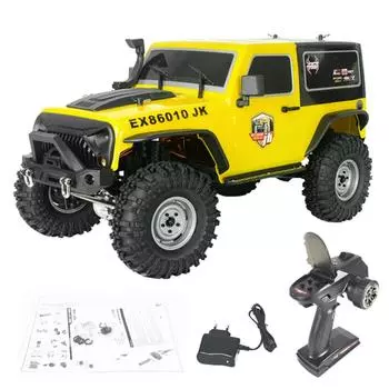 RGT 1/10 RC RTR EX86010-JK Внедорожный монстр на гусеничном ходу Электрический автомобиль с дистанционным управлением 4WD Игрушки для мальчиков Подарок 86010 JK белый