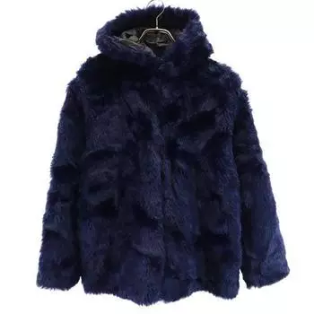 RHC Made in the UK Long sleeve Fur hood Jacket S Navy system Men s Used
