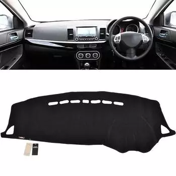 RHD для Lancer EX 2008-2012 2013 2014 2015 2016 Крышка приборной панели Dashmat Dash Mat Pad Солнцезащитный козырек Крышка приборной панели left чёрный