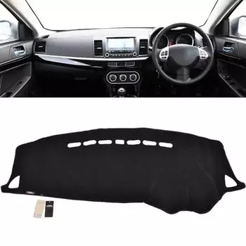 RHD для Mitsubishi Lancer EX 2008-2012 2013 2014 2015 2016 крышка приборной панели Dashmat коврик для приборной панели солнцезащитный козырек крышка приборной панели RHD чёрный