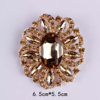 Rhinestone Fixed Acrylic Elegant Women s Outwear Ornament XD015-6
