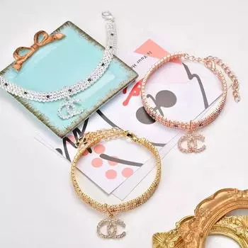 Rhinestones Cat Collar with Pendant Adjustable Diamond Cats Necklace Wedding Decorations for Pets Puppy Kitten Cat Accessories S(19.5CM)