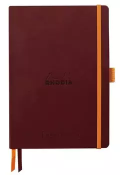 Rhodia Note Rhodiarama Goal Book A5 Dot Square линованная 240 страниц итальянская обложка из искусственной кожи бордовый RHODIA cf117800 бордовый