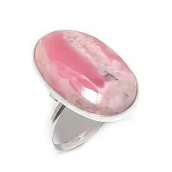 Rhodochrosite Gemstone Handmade 925 Sterling Silver Jewelry Ring Size 9 U7T35