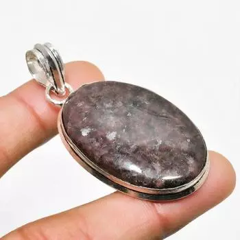 Ювелирный кулон ручной работы с родонитом, посеребренный 925 пробы, 2,08 дюйма 2.08 розовый