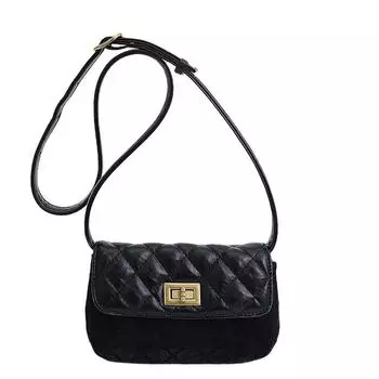 Rhombus chain bag women s new trendy versatile messenger bag high-end small square bag