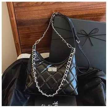 Rhombus chain bag women s new versatile fashion shoulder bag premium texture messenger bag