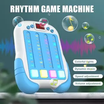 Rhythm Master Quick Push Game Pop Up Fidget Electronic Pop Whac-A-Mole Сжимающие антистрессовые игрушки для взрослых и детей Подарки на день рождения синий