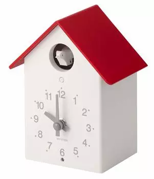 RHYTHM Настольные часы Настенные часы Меховые кукушки R797 Красные RHYTHM PLUS 4RH797SR01 18.5x14.6x10.7см красный