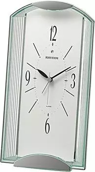 RHYTHM Quartz Table Clock Analog Episol 556 Electronic Sound Alarm Green RHYTHM 4SE556SR03 (Transparent Color)