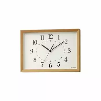 RHYTHM Radio Wall Table A4 Деревянный Внутренний Светильник RHYTHM PLUS 8MY557SR06 Часы, Часы, Часы, Размер, Рамка, Часы, Коричневый, 21x29.7x5.2см