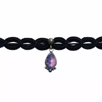 Ribbon Choker Purple Carpet Sodalite Gift Stylish Luxury Adult [TAMARUSAN]
