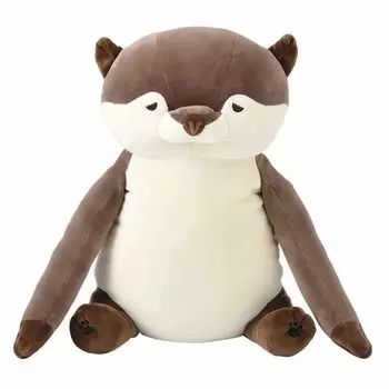 Подушка для спины Ribuhaato, хлопок Lirawork, выдра Curling (Общая длина приблизительно. 40см), Поддержка осанки, исправление горба 78756-33