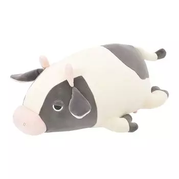 Ribuhaato Bolster Cushion Marshmallow Animal Cow Molly Length Fluffy Chewy (Total Approx. 27cm) 78239-97