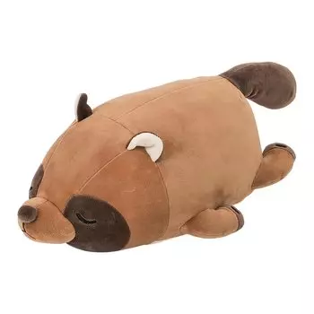 Подушка-валик Ribuhaato Marshmallow Animal Raccoon Ponkichi length Fluffy and Mochi (Всего прибл.. 27см) 78212-31