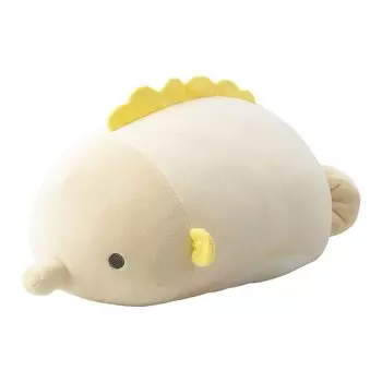 Ribuhaato Bolster Marshmallow Aquamie Seahorse Length Plush Waist Pad (Total Approx. 27cm) 98205-40
