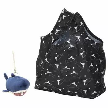 Ribuhaato Eco Bag Premium Nemunemu Animals Kamukamusu Shark Zap Total length 6cm Total length Compact (Mascot approx. Bag approx. 35cm) 78752-63
