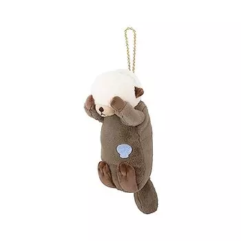 Ribuhaato Pass Case, Kubinekko Sea Otter (Total Length: Approx. 7.5 inches (19 cm), Key Chain 97121-10