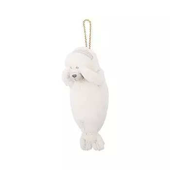 Ribuhaato Pass Case, Kubinekko Seal (Total Length: Approx. 8.7 inches (22 cm), Key Chain 97121-12