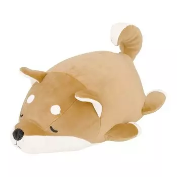 Ribuhaato Polyester Bolster Cushion Marshmallow Animal Shiba Inu Kotaro Length Stuffed Toy (Total Approx. 27cm) 48656-44