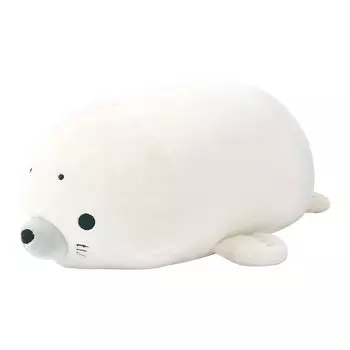 Ribuhaato Polyester Bolster Cushion Marshmallow Aquami Seal Length Fluffy and Chewy (Total Approx. 27cm) 48051-12