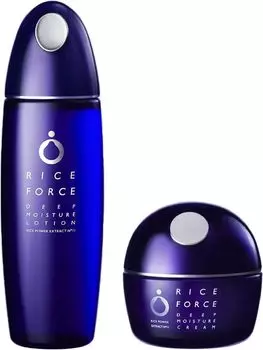 Rice Force Official Deep Moisture Lotion 120 мл Крем для глубокого увлажнения 30 г На 2 месяца Rice Power Moist High Moisturizing Сухая кожа Чувствительная кожа синий