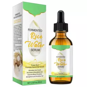 Rice Hair Care Oil 60ml Nourishes Hair Root Improves Dryness And Split Ends And Smoothes Hair One Size