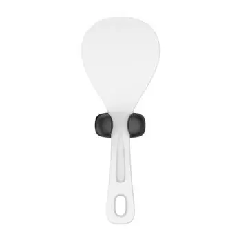 Rice Scoop Clip Holder Adhesive Traceless Silicone Rice Cooker Spoon Rack for Kitchen Frying