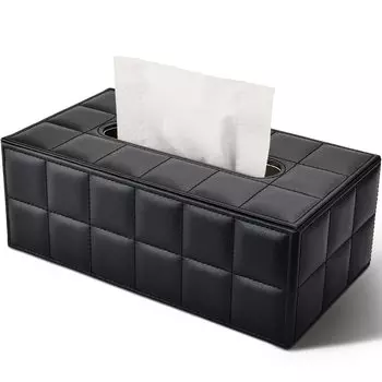 Richblue Tissue Case Stylish Tissue Box Tissue Cover Luxury PU Leather Tissue Box Inner Dimensions x D12 x H8cm Paper Towel Case Tissue Holder for