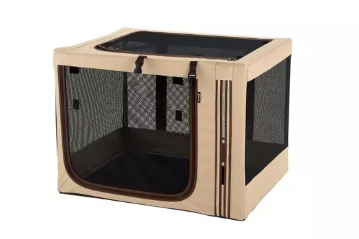 Richel Складная 3-х сторонняя клетка для домашних животных 760 x 59 x коричневый (76 57см) коричневый